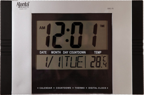 AJANTA Digital 19 cm X 29 cm Wall Clock Price in India Buy