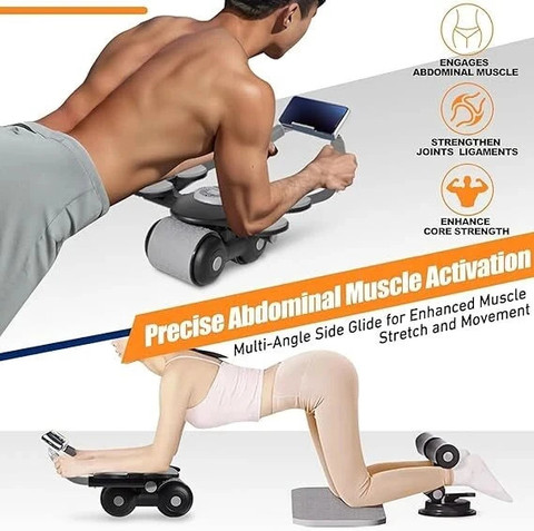 OBIXO 2023 New Ab roller Wheel, Automatic Rebound In For Abs