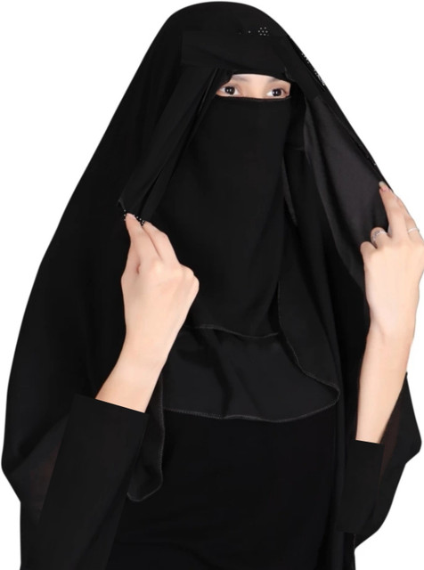 abaya nose piece hijab