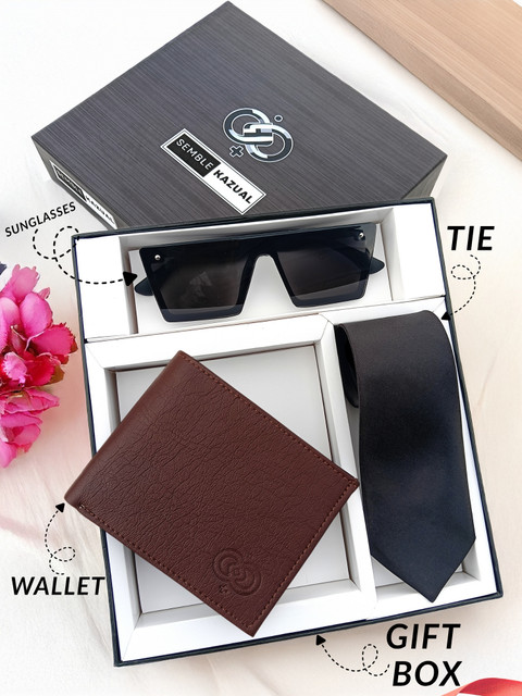 SEMBLE KAZUAL Sunglass & Wallet Combo Price in India - Buy SEMBLE