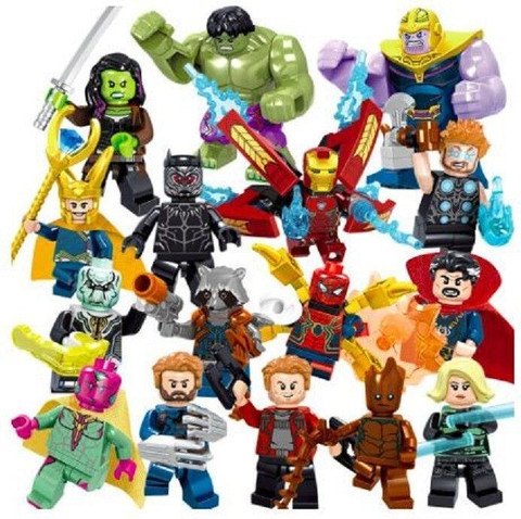 Delite Super Hero Mega Pack 16 AVENGERS Mini Building Blocks Toy