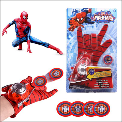 YellowCult Spiderman Hand Gloves with Disc Launcher, Single Hand