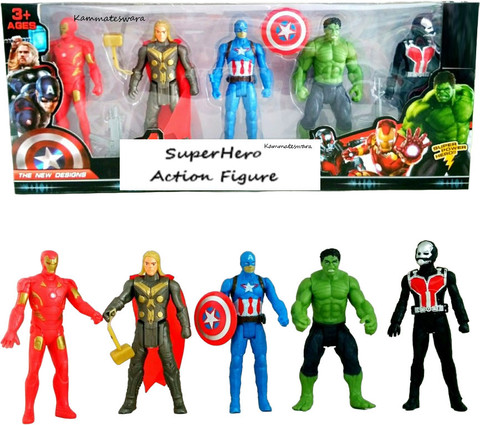 KAMMATESWARA Avengers toys set of superheroes action figures
