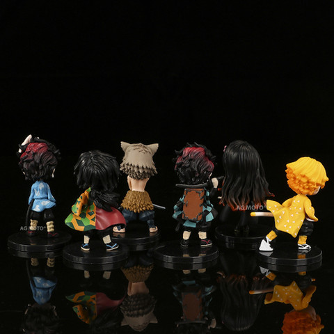 AG MOTO Demon Slayer Anime Action Figures Set 6.5 to 7cm Tanjiro