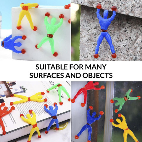 KIDOLOGY Climbing Man Sticky, Flexible Stretchy Wall Crawlers