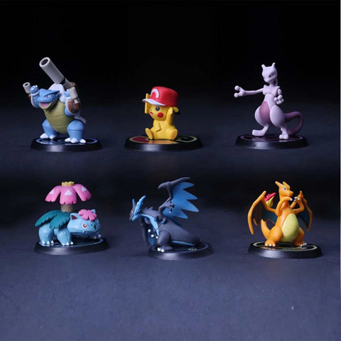 RVM Toys Set of Pcs Pokemon Action Figure Miniature Doll for Car  Dashboard Table Cake