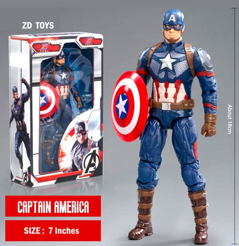 Delite Brave New Captain America ZD Toys Action Figure Avengers Movie Model  inch