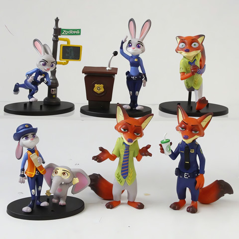 RVM Toys Zootopia Action Figure Set Nick Wilde Judy Hopps