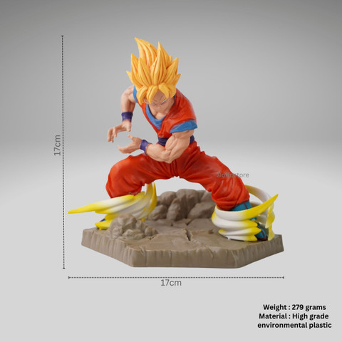OFFO Dragon Ball Z Anime Goku Super Saiyan Action Figure For Home