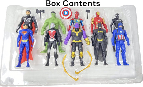 giftsrus Avengers Action Figure Superheroes Toy Set (Pack of 10