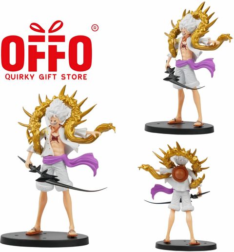 OFFO One Piece Anime Luffy Gear 5 Action Figure for Home Decors