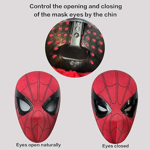 ASYZZ 3D Electric Blink Spiderman Mask - 3D Electric Blink