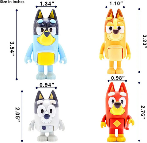 Bluey Big W New Toys Delite New BLUEY Pup Dogs Family Tiny Toys