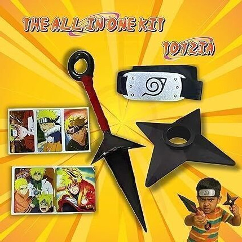 ELSORT Naruto Anime Ninja Action Set for Kids - Naruto Anime Ninja