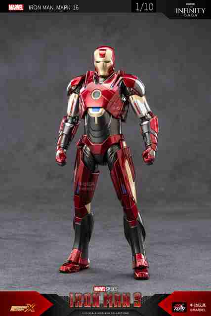 MARVEL Iron Man Mark 16 Action Figure, Interchangeable Hands