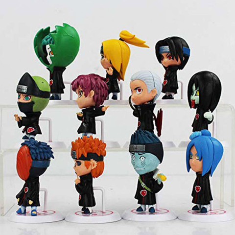 RVM Toys Set of 11 Naruto Akatsuki Anime Figures 6-8 cm Toy for