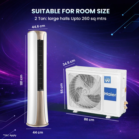 Flipkart.com | Buy Haier 2026 Model 2 Ton 3 Star Tower HEXA