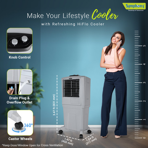 Symphony 40 L Room/Personal Air Cooler Price in India Buy