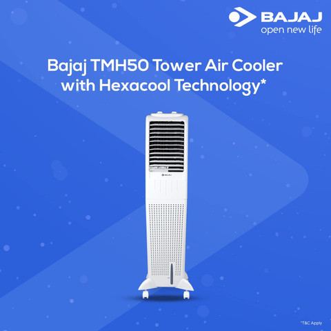 BAJAJ 50 L Tower Air Cooler Price in India Buy BAJAJ 50 L Tower
