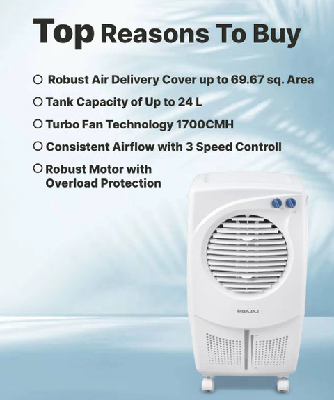 BAJAJ 24 L Room/Personal Air Cooler Price in India Buy BAJAJ 24