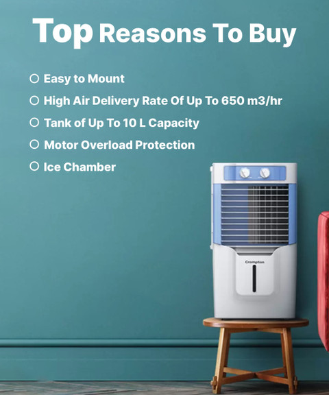 Crompton 10 L Room/Personal Air Cooler