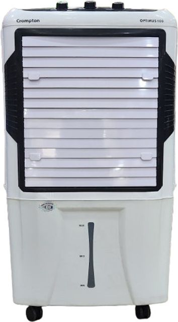 Crompton 100 L Desert Air Cooler with Motor Overload Protection, Auto-drain (White, Black, ACGC Optimus 100) - Image 6