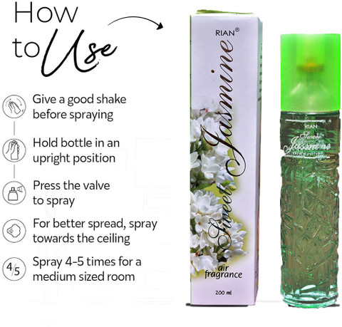 RIAN Sweet Jasmine Room Freshener Air Fragrance Car Freshener