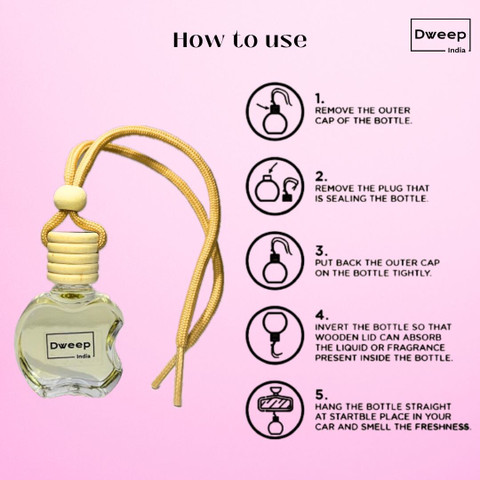 Dweep India Sandalwood Car Perfume Car Freshener Diffuser
