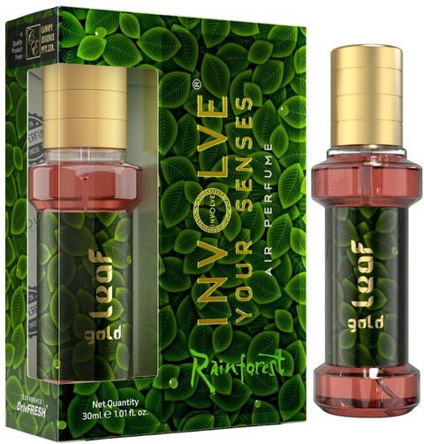 Involve Rainforest Gold Leaf Spray Car Air Perfume Car Freshener