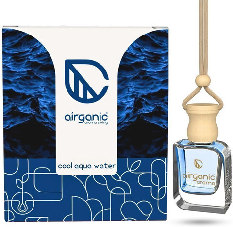 Airganic Swing Prime Car Perfume Hanging Pod Cool Aqua Fragrance