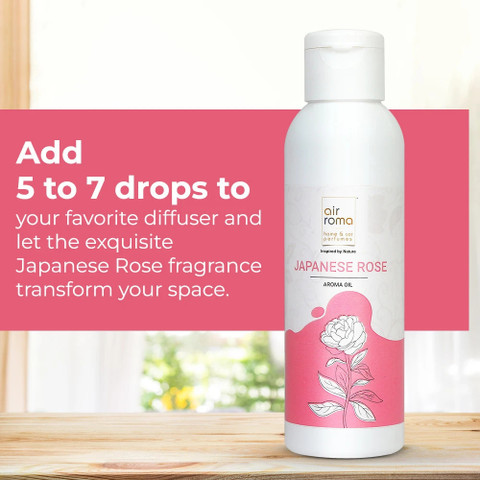Airroma Japanese Rose Pure, Natural and Undiluted Aroma Diffuser