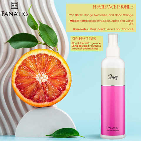 FANATIC Juicy Fragrance Mist Spray Floral Fruity Scent Long