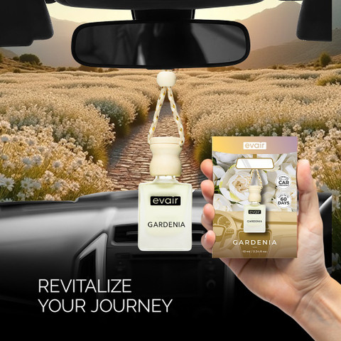 EVAIR Gardenia Car Freshener Diffuser Car Air Freshener with