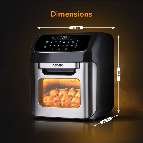 AGARO Regency 33684 Family Rotisserie Oven, 1800W, Preset Menu