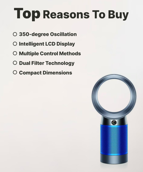 Bladeless Fan Dyson Desk Fan Purifier Dyson HP10 Purifier Hot+Cool