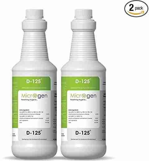 Microgen D-125 Surface and Environmental Disinfectant Liquid (Pack