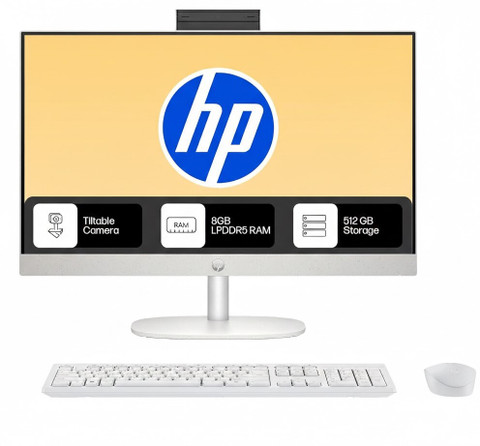 HP All-in-One 24 Ryzen 3 Quad Core (8 GB LPDDR5/512 GB SSD/Windows