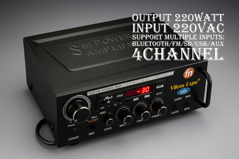 ots world Karaoke Stereo Class-D Amplifier Dual 4440 ic Based for