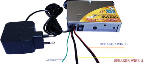 HSNAKE हसनà¥à¤ Mini Magic MP-3 PLAYER 6283 IC Amplifier with 220V to 12V Adapter 20 W AV पावर à¤à¤®à¥à¤ªà¤²à¥à¤«à¤¾à¤¯à¤° (सिलà¥à¤µà¤°) - Image 4