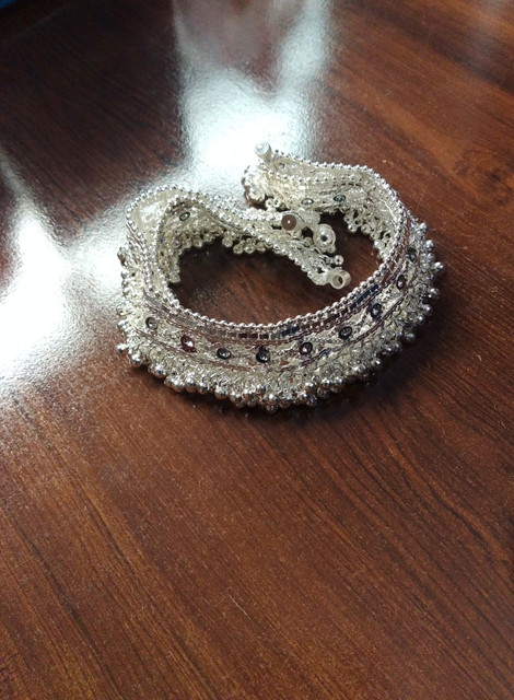 Shacollection Heavy Payal Alloy, Silver Anklet Price in India