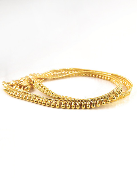 CM FASHIONS Gold Plated Traditional Trendy Stylish Anklets