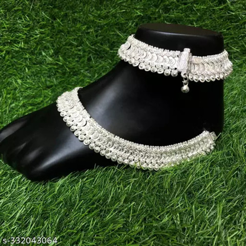 Silver Anklet Designs Latest Payal Design 2021 In Silver SONU