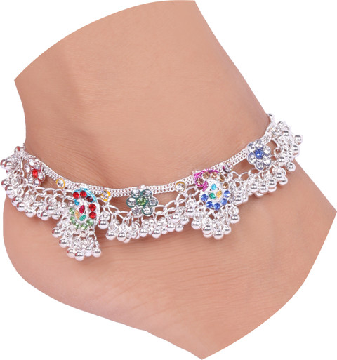 Laali Peacock Design Ghunghroo Jhallar A7 Heavy Traditional Payal