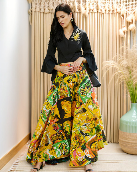 PANNKH Women Ethnic Top Skirt Set Buy PANNKH Women Ethnic Top