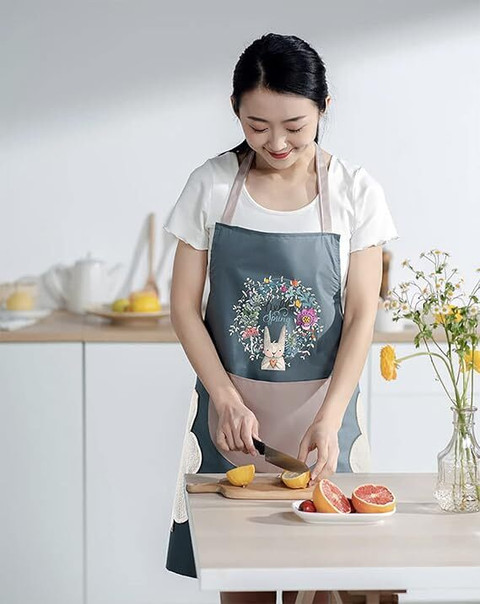 Ashmakam Polyester Chef's Apron Free Size