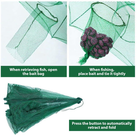 DFN HOLE UMBRELLA FISHING NET FISH, CRAB TRAP CAGE NET Aquarium  Fish Net