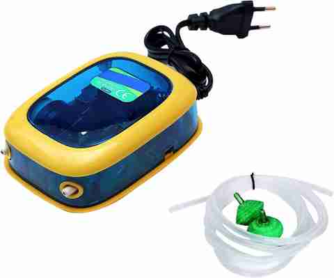 kickAt Double Outlet Aquarium Oxygen Air Pump for Air Bubble and