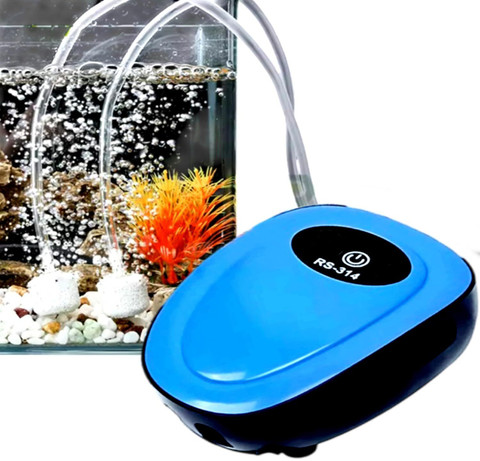 Despacito Aquarium Air Pump Silent for Tank 2Way Rechargeable AC