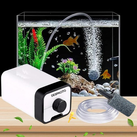Despacito Adjustable Noiseless Air Pump for Fish Tank Aquarium Air