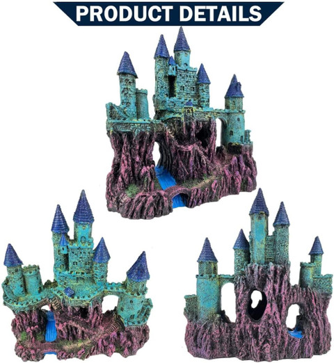 Mistletoe Ancient Castle Fish Tank Aquarium Fish Hide House